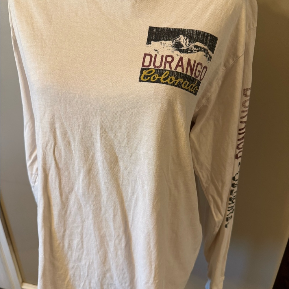 Durango Cream Long Sleeve Tee with Graphic